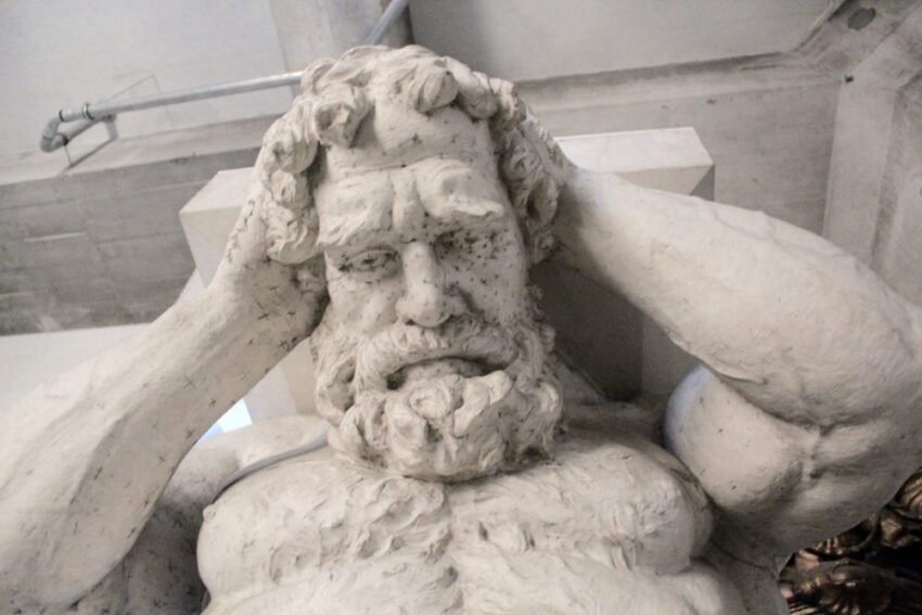 gipdmodeller, gipsforarbejder, statuer, christiansborgs slot, christiansborg tårn, tårnet