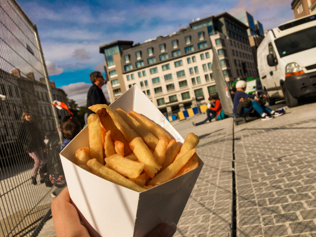 belgisk mad, mad fra belgien, guide til belgisk mad, fritz, belgiske pomfritter, de bedste pomfritter i bruxelle, de bedste pomfritter i brussels, de bedste frits i brussel, lokal retter i belgien, belgiske lokalretter