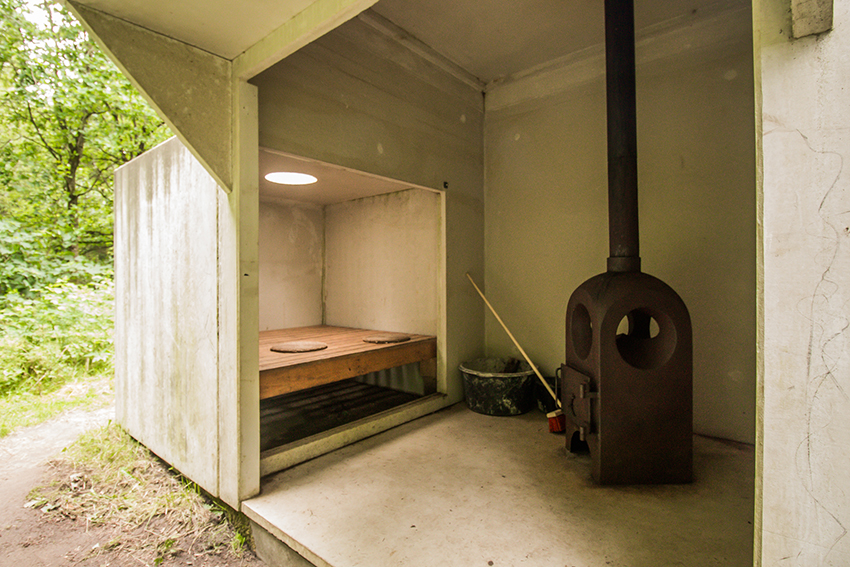 Shelter i kunst, kunst shelter, luksus shelter, Kibæk Shelter, Herning Shelter, Deep art forest, forest art land, 