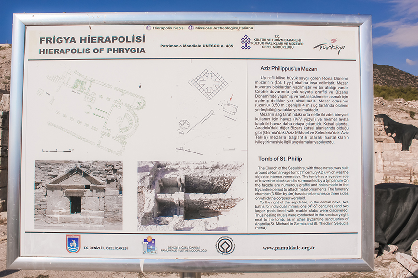 Fillips grav, Disciplens grav, Disciplens Filips grav, arkæologiske fund i Tyrkiet, kristendommen i Tyrkiet