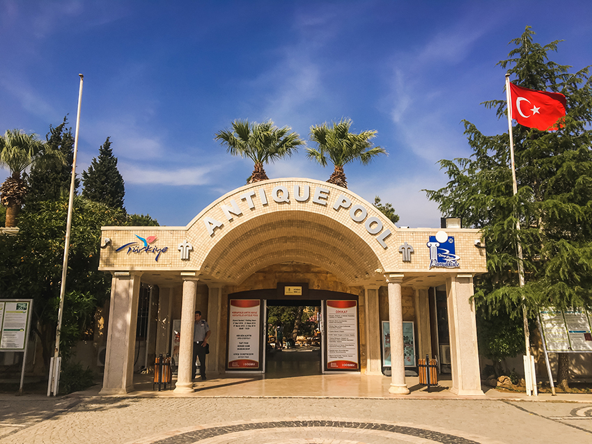 Cleopatra pool, Cleopatra svømmingpool, Pool Pamukkale, Cleopatras pool Pamukkale, Guide til Pamukkale,