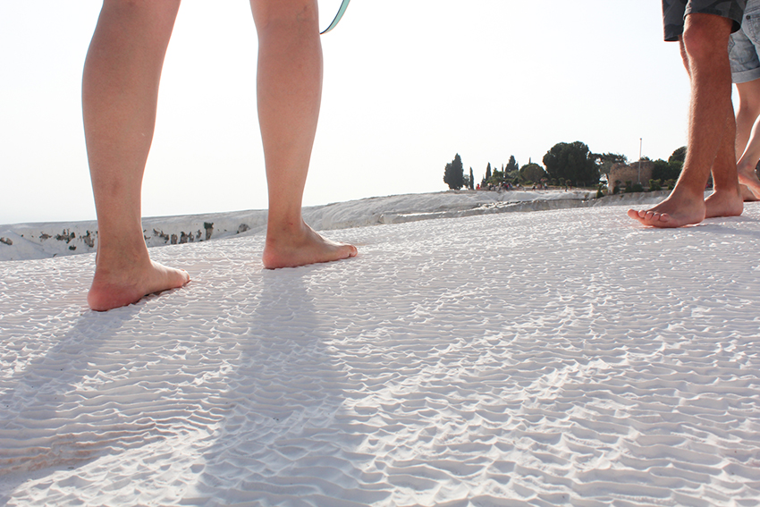 Pamakkale, Pamukkale Tyrkiet, Pamukkale guide, rejseguide til Pamukkale, seværdigheder ved Pamukkale, Oplevelser i Tyrkiet, kalkterasserne, bomuldsslottet,