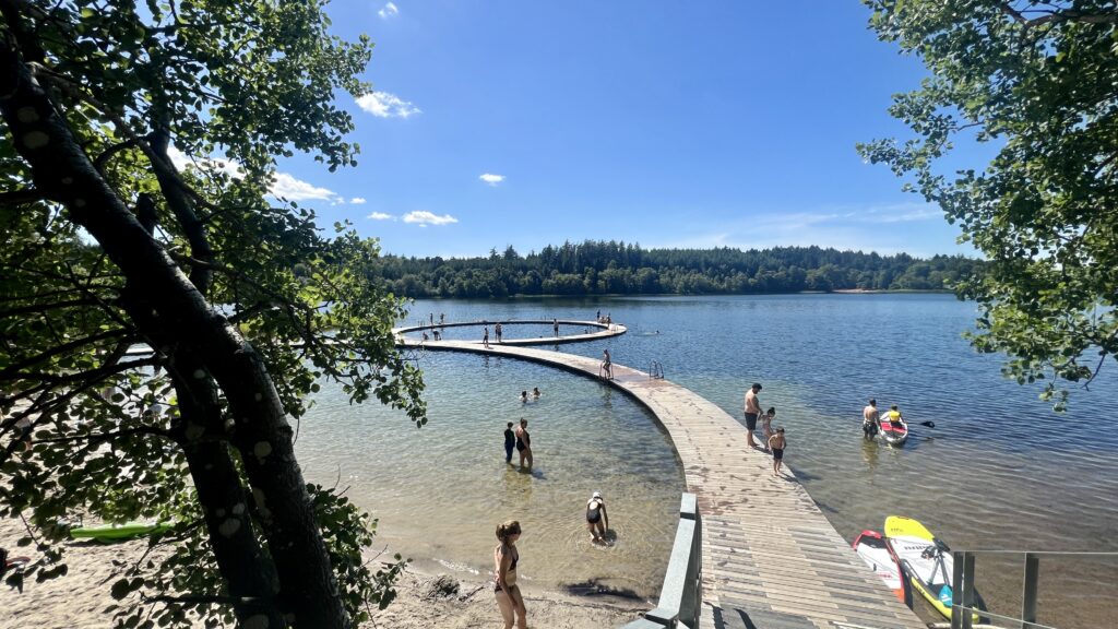 Vestre søbad, søbadet i Silkeborg, strande i Silkeborg, vestre strand i Silkeborg, seværdigheder i Silkeborg, oplevelser i Silkeborg, Sommer i Silkeborg