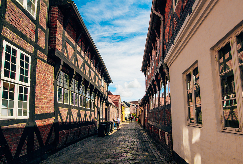 Ribe gader, fredet huse, fredet huse i Danmark, Danmarks ældste by, den ældste by i Danmark