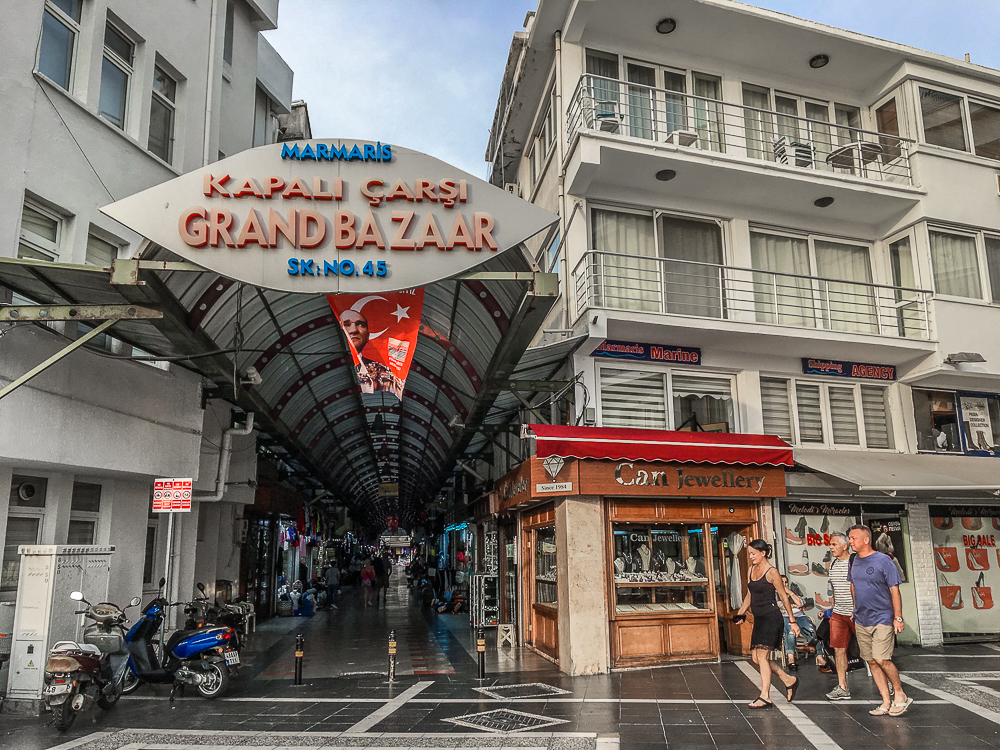 Grand bazaar i Marmaris, Marmaris bazaar, shopping i Marmaris, Marmaris shopping, Grand Bazaar Tyrkiet, Marmaris Tyrkiet, 