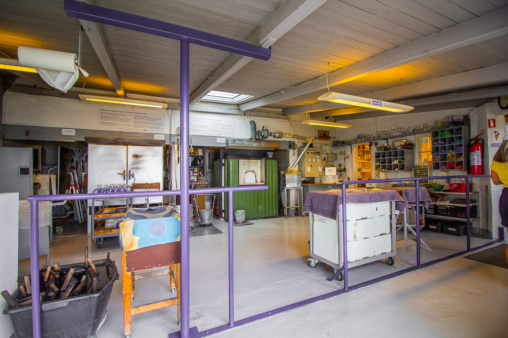 Gudhjem glasrøgeri, glaspuster Gudhjem, seværdigheder i Gudhjem,