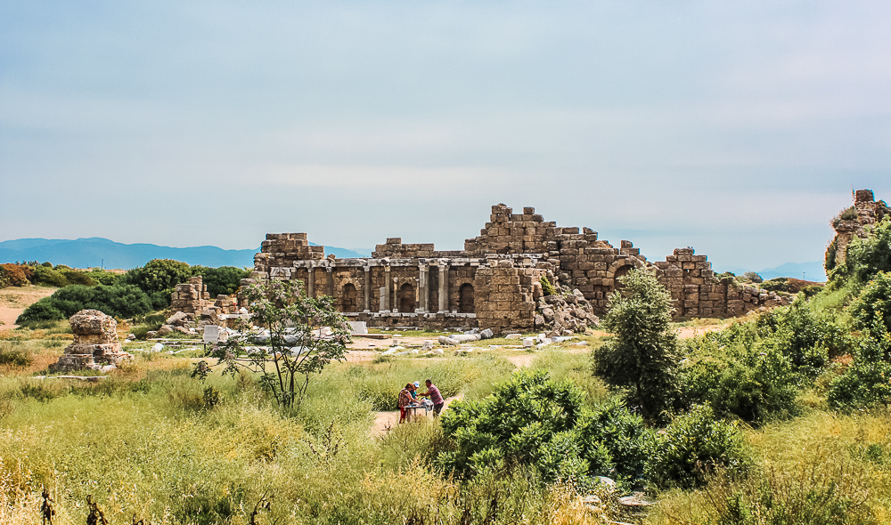 Side ruiner, ruin by, ferie byer i Tyrkiet, populære ruiner, antikke ruiner i Tyrkiet