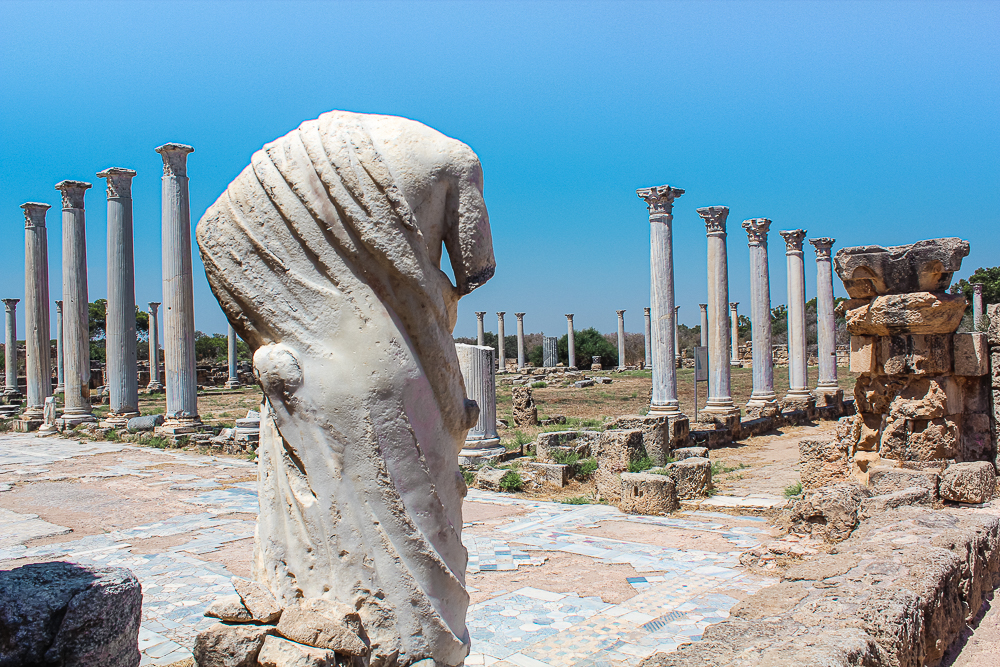 Salamis, Salamis ruiner, ruinerne af Salamis, Seværdigheder i salamis, oplevelser i Famagusta, byen under sandet, genfunde byer, Cypern, Nordcypern