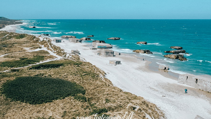 Vigsø batteri, bunkers i havet, Vigsø bunkers, bunkers i danmark, Olsen banden 3, Olsen Banden i Jylland, oplevelser i Nordvestjylland, Oplevelser i Hanstholm, Seværdigheder i Hanstholm, Seværdigheder i Nordvestjylland, seværdigheder i Vestjylland, Seværdigheder i Nordjylland, Oplevelser i Danmark, Oplevelser i Jylland, sjove bunkers i Danmark