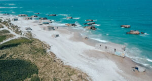 Vigsø batteri, bunkers i havet, Vigsø bunkers, bunkers i danmark, Olsen banden 3, Olsen Banden i Jylland, oplevelser i Nordvestjylland, Oplevelser i Hanstholm, Seværdigheder i Hanstholm, Seværdigheder i Nordvestjylland, seværdigheder i Vestjylland, Seværdigheder i Nordjylland, Oplevelser i Danmark, Oplevelser i Jylland, sjove bunkers i Danmark