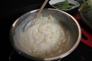 Filippinsk kokos og majs dessert, Maja Blanco, fillippinsk dessert, fillippinsk kokosdessert, udenlandske desserter, asiatiske desserter, Maja Blanco dessert, Maja Blanco kokosdessert