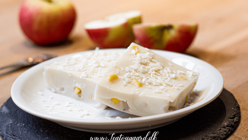 Filippinsk kokos og majs dessert, Maja Blanco, fillippinsk dessert, fillippinsk kokosdessert, udenlandske desserter, asiatiske desserter, Maja Blanco dessert, Maja Blanco kokosdessert