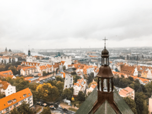 Stettin rejseguide, oplevelser i Stettin, oplevelser i Polen, byguide til Stettin, Hvad kan man lave i Stettin, Sankt Jakobs domkirken, domkirke i Stettin, Kirker i Stettin, Domkirker i Polen, Kirketårn i Polen, Domkirke tårn, Sankt Jakobs Domkirke tårn