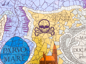 Oder floden, Gåtur på havne promonaden i stettin, kortet over Mare Dambiensis, stettin seværdigheder, oplevelser i Stettin, Stettin polen, byer i Polen, ferierbyer i Polen