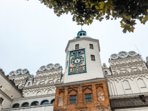 De Pommerske fyrsters slot, stettin seværdigheder, oplevelser i Stettin, Stettin polen, byer i Polen, ferierbyer i Polen, det astronomiske ur fra 1693, det astronomiske ur