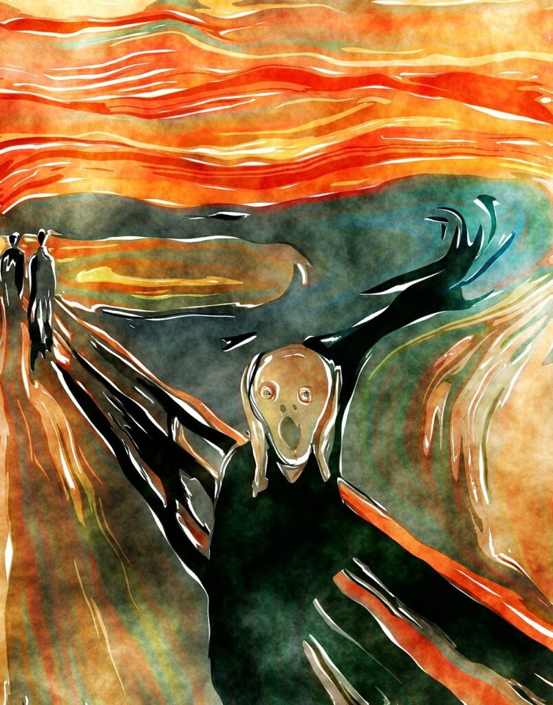 Maleriet skriget, maleriet the scream, fakta om maleriet the scream, fakta om skriget, norske kunstmalerer, Edvard Munch