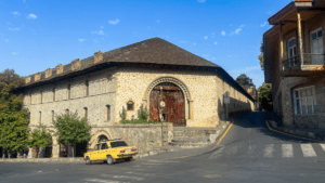 karavanestationen i Sheki, Sheki azerbaijan, karavanestationer i Azerbaijan, silkevejen, oplevelser i Azarbaijan, oplevelser i Kaukasus
