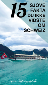 Sjove fakta om Schweiz, fun facts om Schweiz, overraskende ting om Schweiz, kuriositeter om Schweiz, Schweiz og fire officielle sprog, landet uden hovedstad – men med Bern som regeringsby, Schweiz har flere bunkerpladser end indbyggere, verdensberømt for ure, chokolade og ost, ingen McDonald’s reklamer på tv, Schweizisk demokrati og folkeafstemninger, præcision og punktlighed i togtrafikken, schweiziske køer med klokker, Alpernes land med over 7.000 søer, Schweiz producerer verdens dyreste ost, neutral i krige men aktiv i diplomati, vendingen “at gå i banken” har en helt ny mening i Schweiz.
