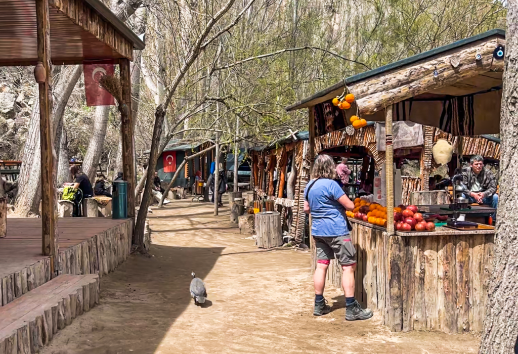 Ihlara-dalen, vulkansk kløft i Kappadokien, naturskønt vandreområde i Aksaray-provinsen, klippekirker og byzantinsk arv, tidlig kristendom i Anatolien, hulekirker med farverige fresker, Melendiz-floden gennem frodig dal, populære seværdigheder som Ağaçaltı, Yılanlı og Sümbüllü kirkerne, kirkerute med historie og natur, vandring i Kappadokien, skjult perle i det centrale Tyrkiet, kulturarv og naturforbindelse, historiske klostre og grotter i klippesider, kirker i Kappadokien, Guide til Ihlara dalen, Ihlara dalen Kappadokien,