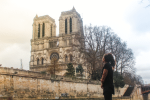Sjove fakta om Paris, overraskende ting om Paris, Paris trivia til rejseblog, Tea Tougaard rejseblog Paris, facts om Paris historie og hverdag, underholdende viden om Paris, ukendte seværdigheder i Paris, sjove rejseoplevelser i Paris, Paris som rejsemål, Paris guide af Tea Tougaard, blogindhold om Paris, Notre-Dame i Paris, gotisk katedral i Frankrig, ikonisk kirke på Île de la Cité, berømt seværdighed i Paris, kirker i Paris, Notre-Dame facade og tårne, Klokkeren fra Notre-Dame, historisk arkitektur i Paris, must-see i Paris, Tea Tougaard rejser til Notre-Dame, fransk kulturarv